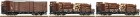 34590 Roco Set of 3 Narrow gauge Freight cars